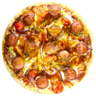 Currywurst Pizza
